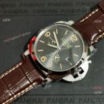 Clone Panerai Luminor GMT Gray Face Watch with Power Reserve